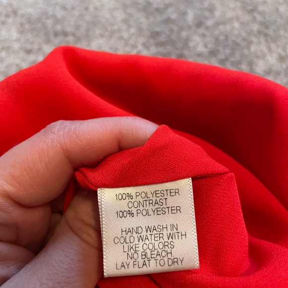 Harlowe and Graham Red A-Line Mini Skirt - Picture 7 of 12